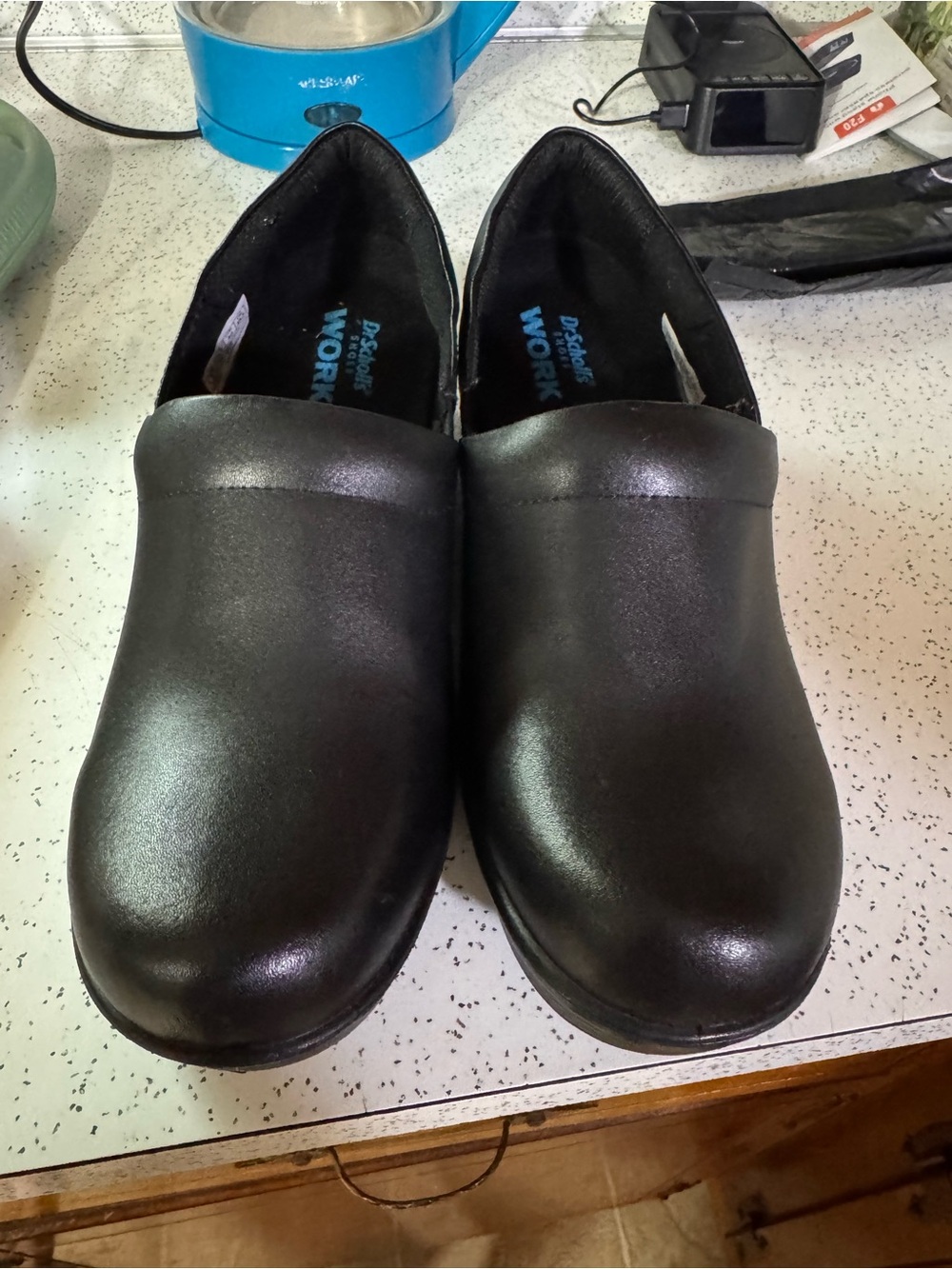 Dr. Scholl's Black Slip-On Work Clogs for Women